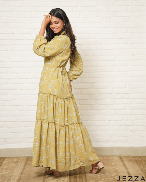 Bloom Air: Soft Chiffon Maxi Dress 83891