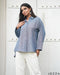 Marine Ease: Cotton Collared Relaxed Top 82191