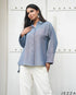 Marine Ease: Cotton Collared Relaxed Top 82191