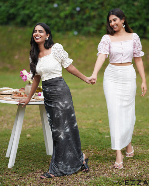 Pink Whisper: Square Neck Crop Top 86871