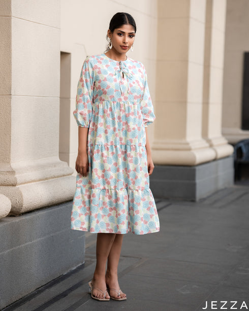 Motif Delight: Polycotton NM Dress 77091