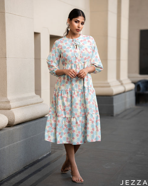 Motif Delight: Polycotton NM Dress 77091