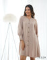 Versatile Button-Down Poly-Rayon Shirt Dress 66651