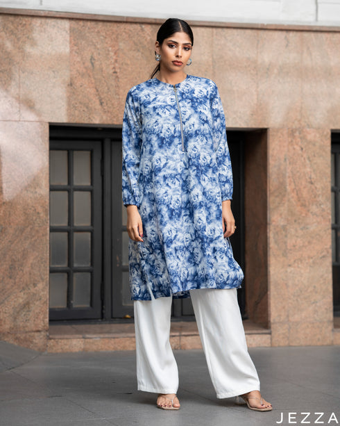 Abstract Ease: Polycotton Zipper Knee Top 72491