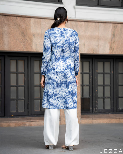 Abstract Ease: Polycotton Zipper Knee Top 72491