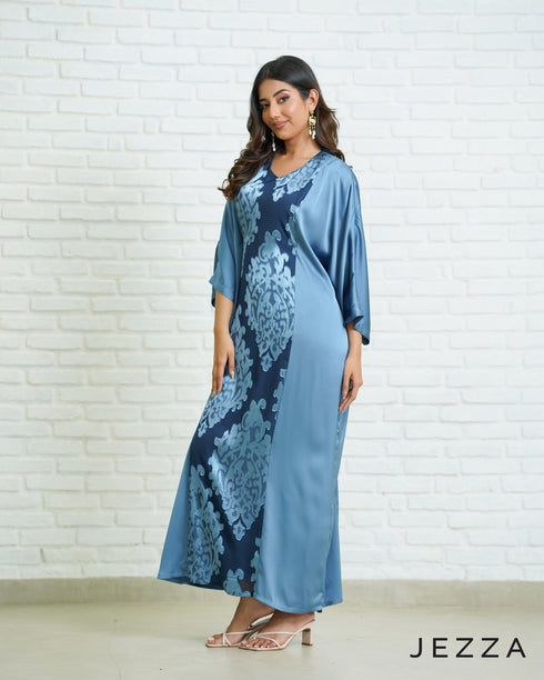 Satin and Brocade Kaftan Dress 64141