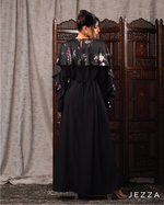 Load image into Gallery viewer, Printed Peplum & Piped Sleeve Dress 62891
