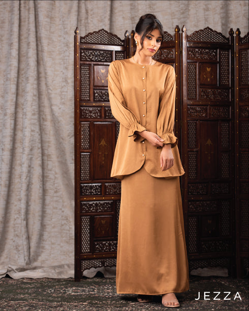 Crush Satin Skirt & Top Set 60382