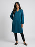Viridian Crest: Brocade Detail Knee Top 83262