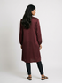 Burgundy Crest: Check Brocade Knee Top 83261