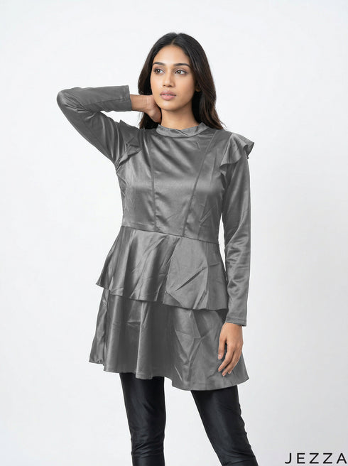 Carbon Wave: High Neck Swim Suit 86151