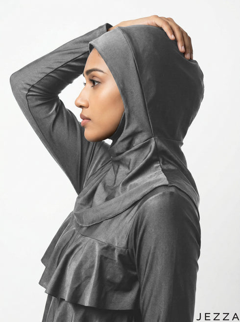 Carbon Wave: High Neck Swim Suit 86151