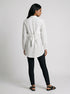 White Form: Long Sleeve Collared Top 81981