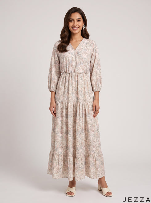 Garden Blossom: Cotton Maxi Dress 90691