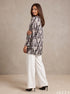Leaf & Line: Botanical Crepe Satin Top 88011