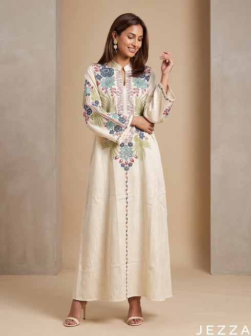 Heritage Bloom: Embroidered Kaftan 93251