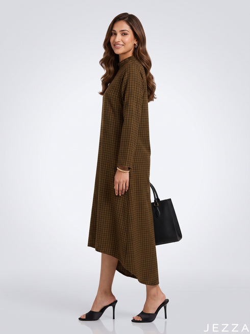 Highland Check: Plaid Midi Top 86462