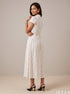 White Haven: Below Knee Midi Dress 86941
