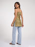 Paisley Charm: Square Neck Hip Top 90221