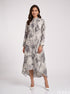 Wild Texture: Snake Print Midi Top 86463