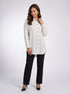 Classic Lines: White Pinstripe Above Knee Top 87521