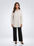 Classic Lines: White Pinstripe Above Knee Top 87521