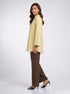 Golden Lines: Yellow Pinstripe Below Hip Top 86892