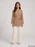 Desert Dune: Thick Georgette Below Hip Top 87811