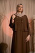 Timeless Harmony: Sepia Jacket & Dress Set 82052/82042