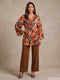 Botanical Muse: Crepe Satin Top 87211