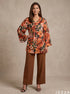 Botanical Muse: Crepe Satin Top 87211