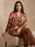 Botanical Muse: Crepe Satin Top 87211