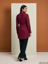 Cherry Poise: Poly Cotton Below Hip Top 84932