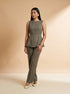 Olive Essential: Poly Cotton Ankle Pants 88092