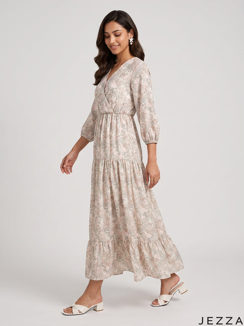 Garden Blossom: Cotton Maxi Dress 90691