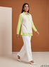 Fresh Contrast: Rib & Cotton Below Hip Top 88202