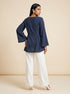 Berry Tide: Cotton Below Hip Top 90083
