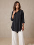 Stripe Ease: Cotton Below Hip Top 88421