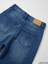 Indigo Flow: Medium Blue Wide-Leg Denim Jeans DL-365 M
