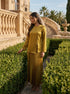 Golden Drift: Satin Top & Skirt Set 76911