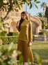 Golden Drift: Satin Top & Skirt Set 76911