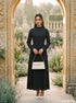 Monochrome Tempo: Polka Dot Long Dress 87762