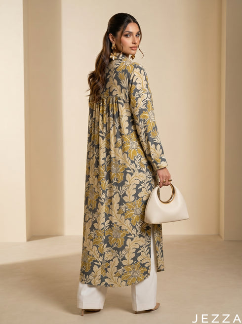 Bloom Thread: Collared Midi Length Top 83311