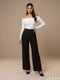Sleek Essential: Black Ankle Pants 75892