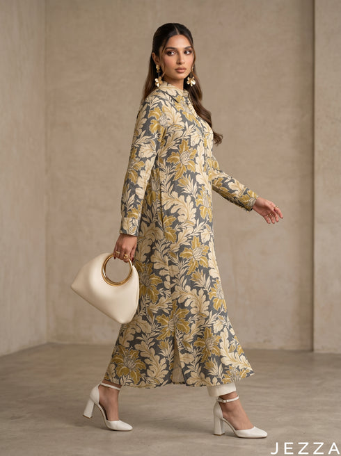 Bloom Thread: Collared Midi Length Top 83311
