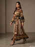 Eclectic Elegance: Patchwork Print A-Line Dress 86201