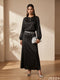 Noir Satin: Skirt & Top Set 82371