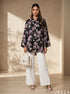 Midnight Bloom: Floral Print Knee Top 87023