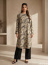 Petal Drift: Mandarin Collar Knee Top 87033