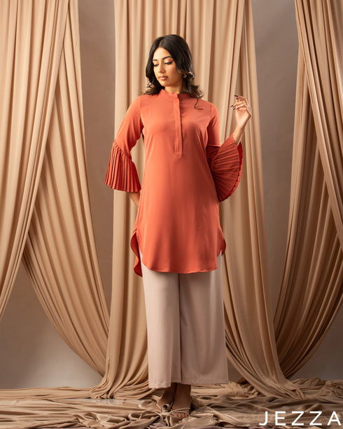 Pink Serenity: Relax-Fit Mandarine Top 72901